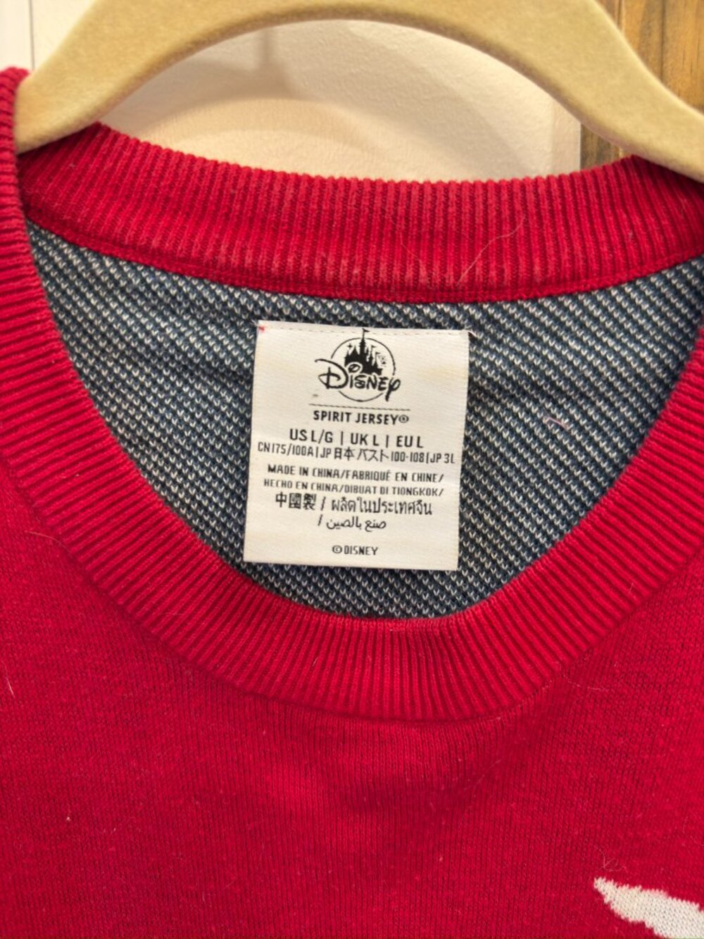 RARE Disneyland Resort Christmas Spirit Jersey Knit Sweater Mickey Holiday Plaid - Picture 14 of 14